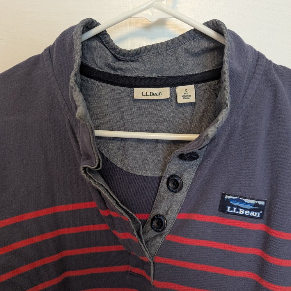 Llbean Striped Pullover Small - image 2